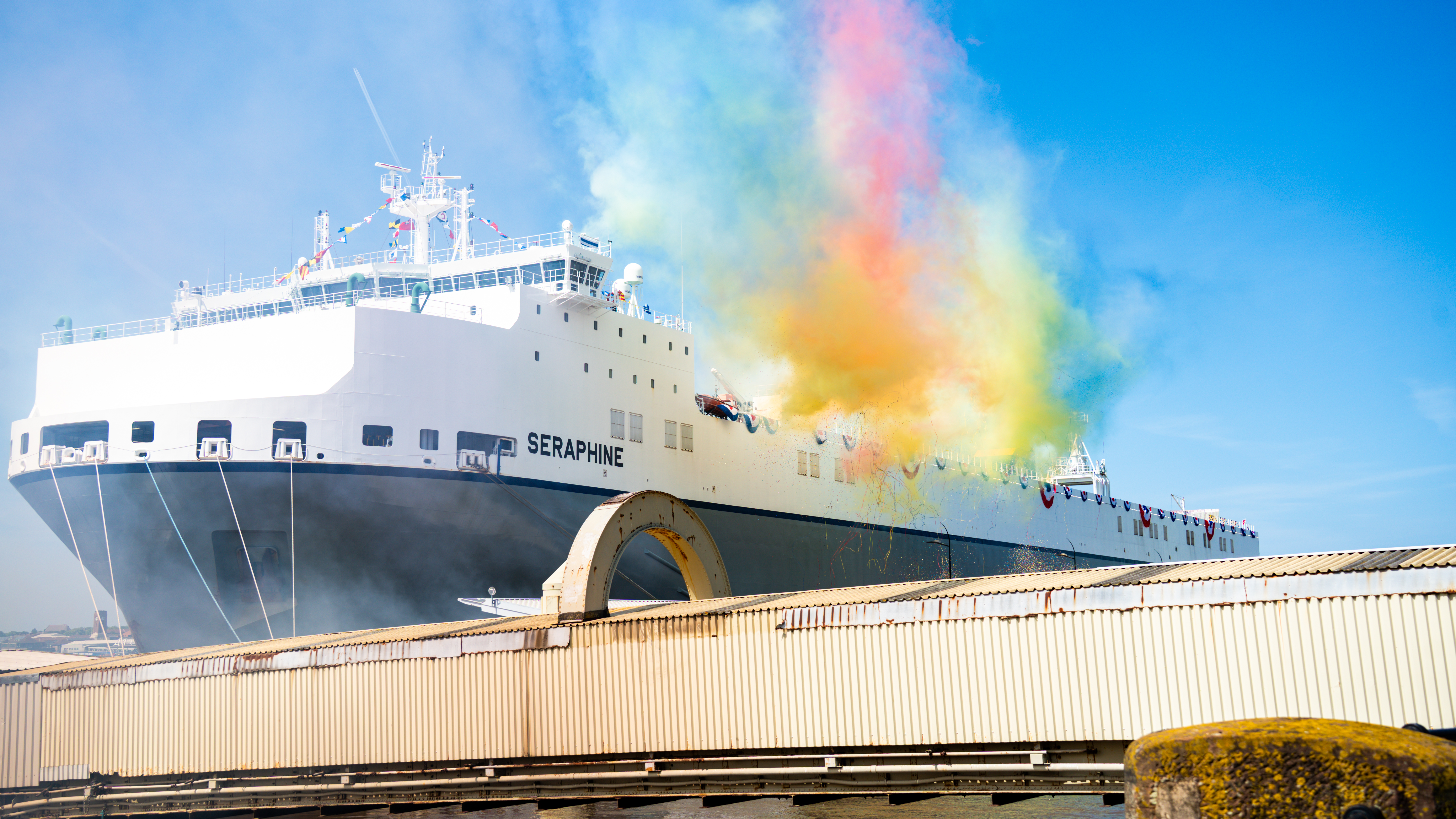 All hands on deck at Liverpool Cruise Port for ‘Seraphine’ naming ceremony thumbnail image